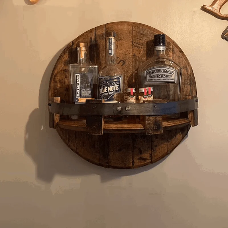 Bourbon Whiskey Barrel Shelf -  - #tag1#