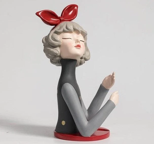 Bowknot Lady Wine Bottle Holder -