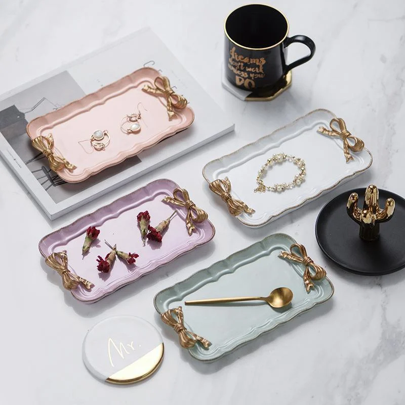 Bowknot Resin Serving Tray -  - #tag1#