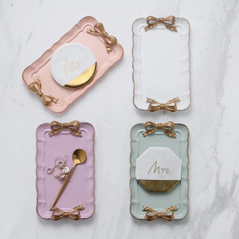 Bowknot Resin Serving Tray -  - #tag1#