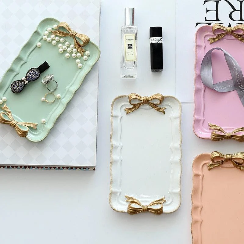 Bowknot Resin Serving Tray -  - #tag1#