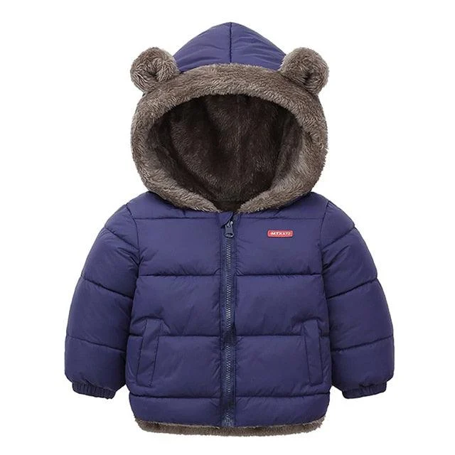 Boys Winter Puffer Coat With Fur Lining -  - #tag1#