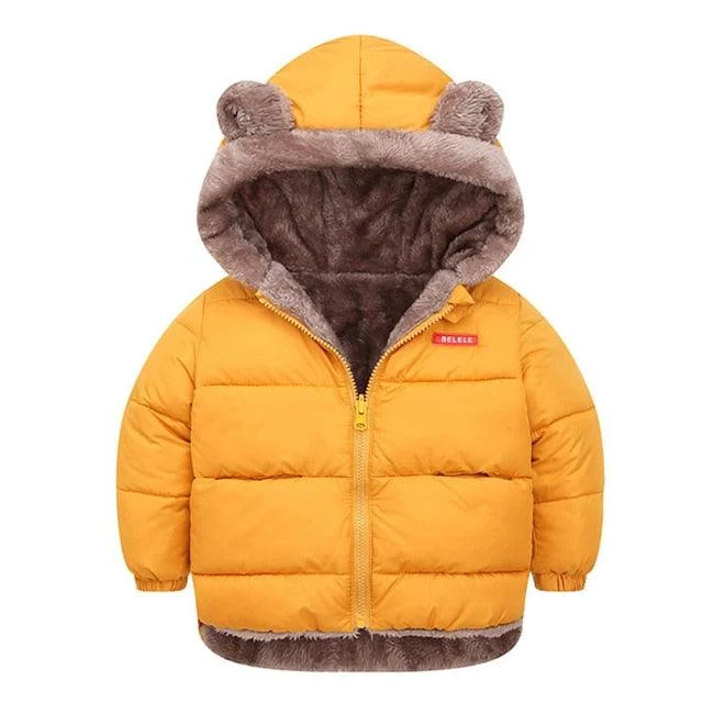 Boys Winter Puffer Coat With Fur Lining -  - #tag1#