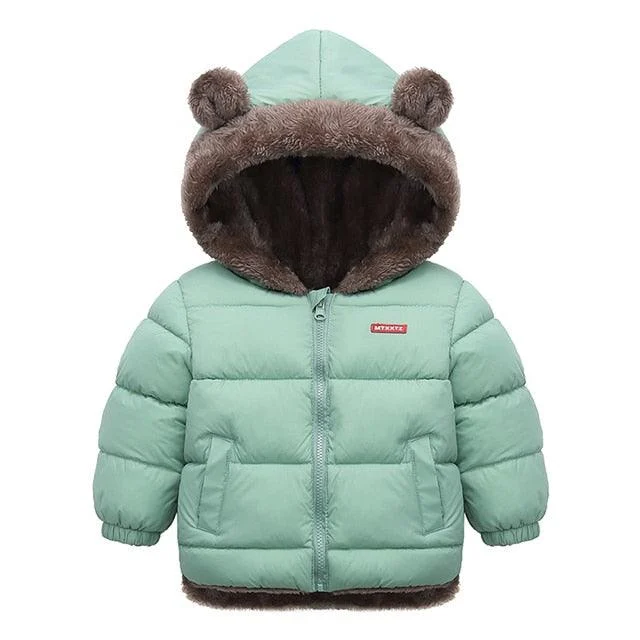 Boys Winter Puffer Coat With Fur Lining -  - #tag1#