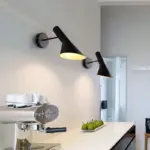 Brady Modern LED Wall Lamp Indoor Rotating Dining Living Room Black tag1