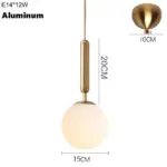 Brass Aluminum Loft Pendant Glow Light tag1