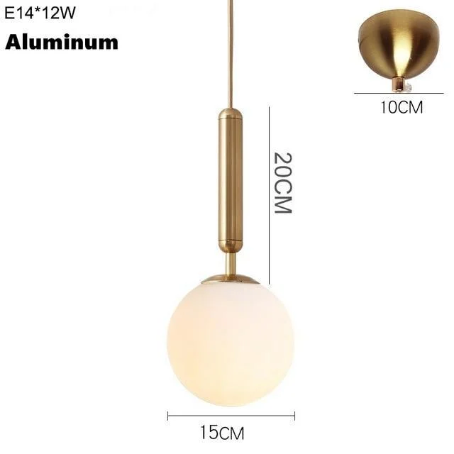 Brass Aluminum Loft Pendant Glow Light -  - #tag1#