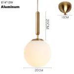 Brass Aluminum Loft Pendant Glow Light tag1