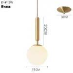 Brass Aluminum Loft Pendant Glow Light tag1
