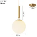 Brass Aluminum Loft Pendant Glow Light tag1