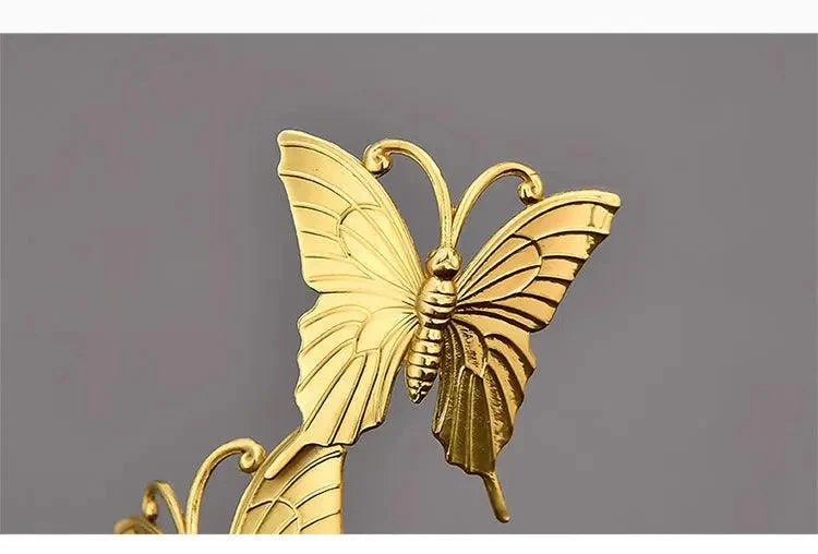 Brass Butterfly Accents -