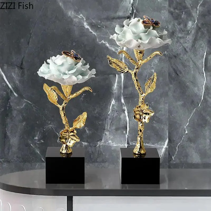 Brass Flower Sculpture -  - #tag1#