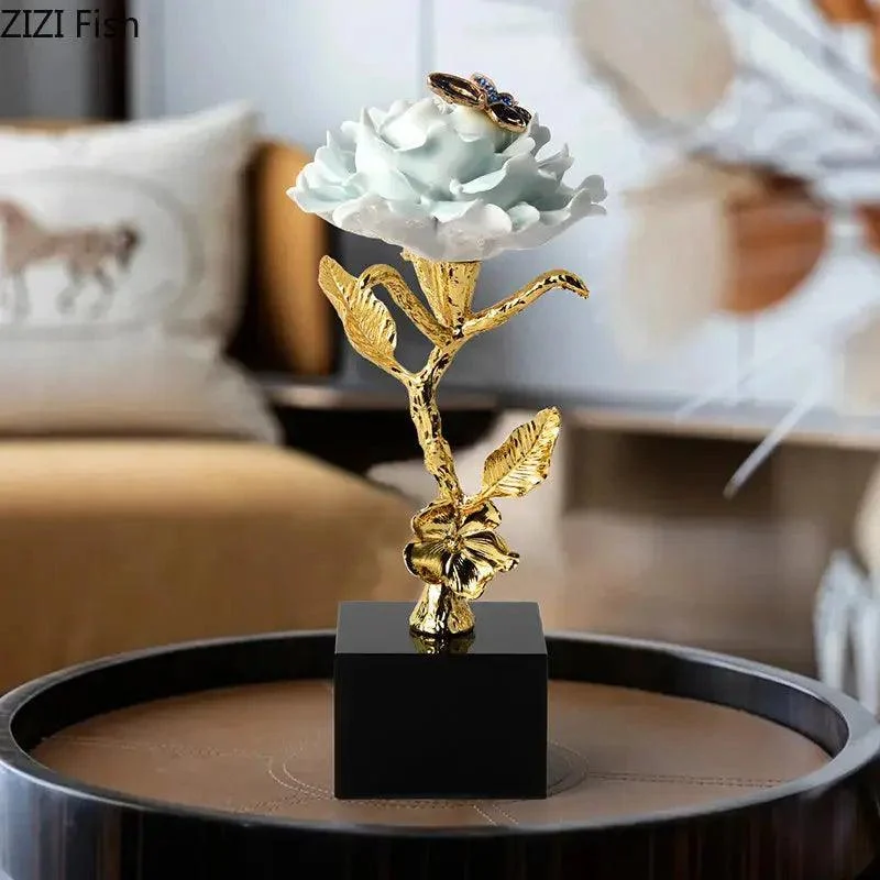 Brass Flower Sculpture -  - #tag1#