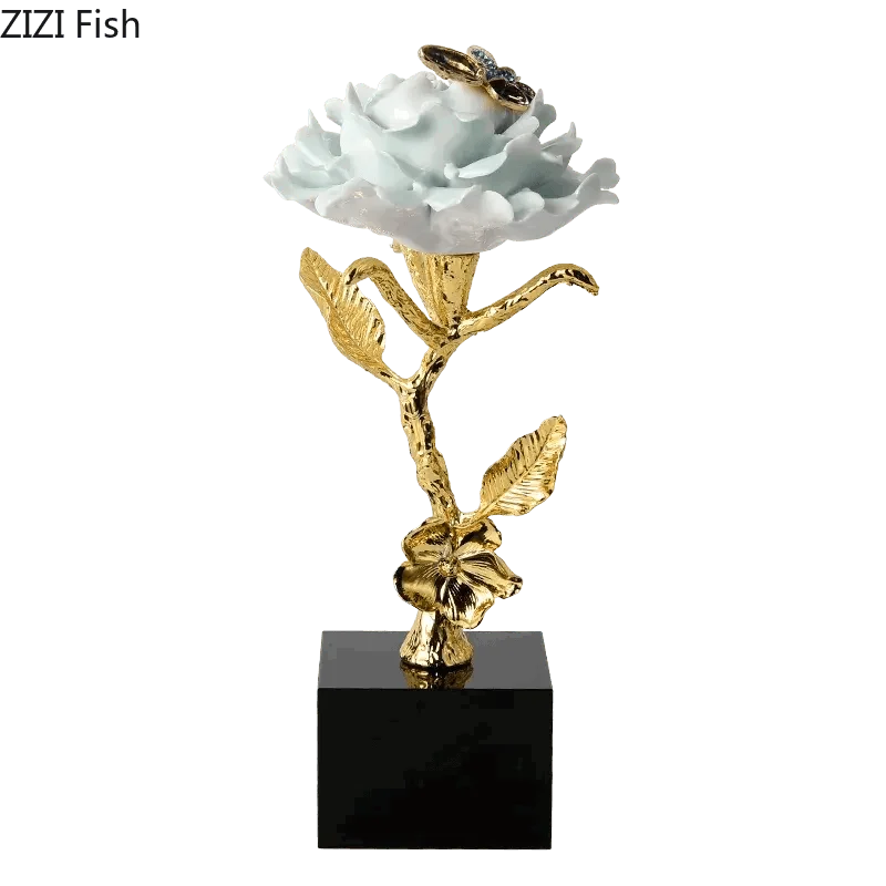Brass Flower Sculpture -  - #tag1#