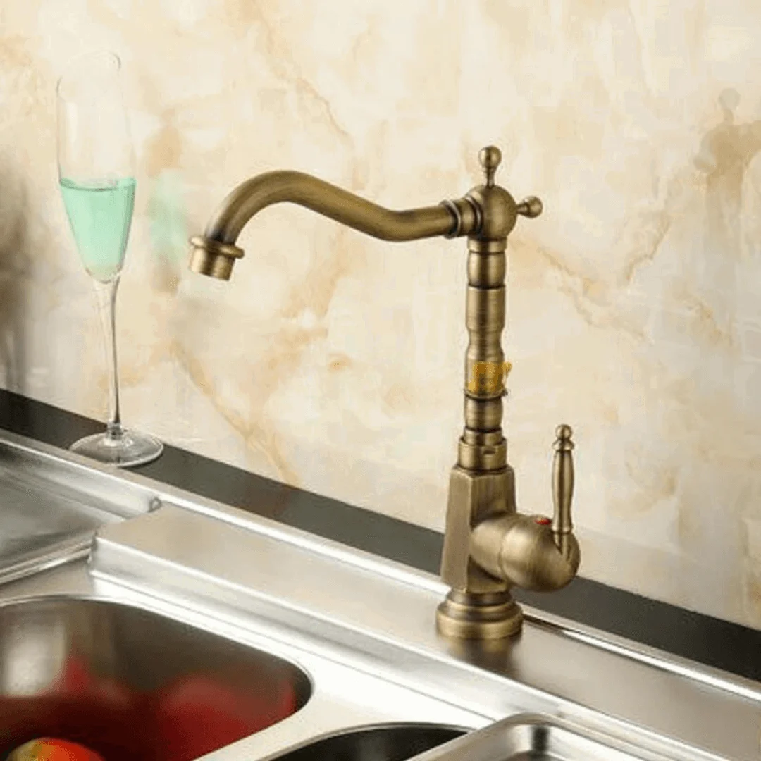 Brass Kitchen Faucet | The perfect 360° rotating washbasin tap -  - #tag1#