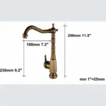 Brass Kitchen Faucet The perfect 360 rotating washbasin tap tag1