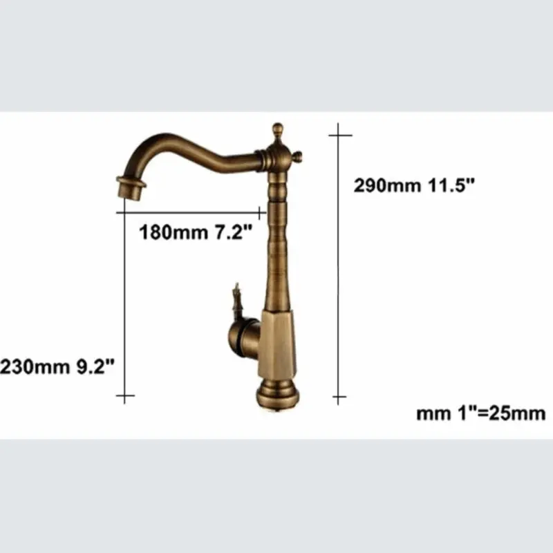 Brass Kitchen Faucet The perfect 360 rotating washbasin tap tag1