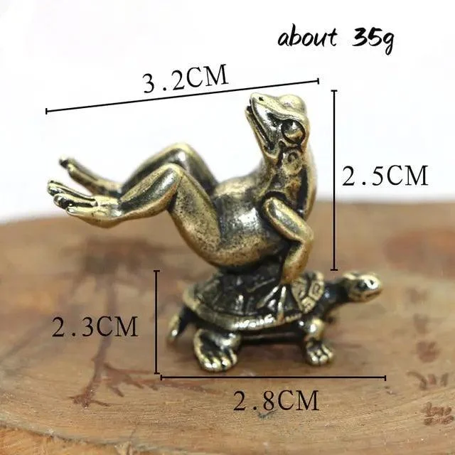 Brass Meditating Frog -