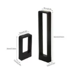 Breckyn Modern Black Frame Garden Light tag1