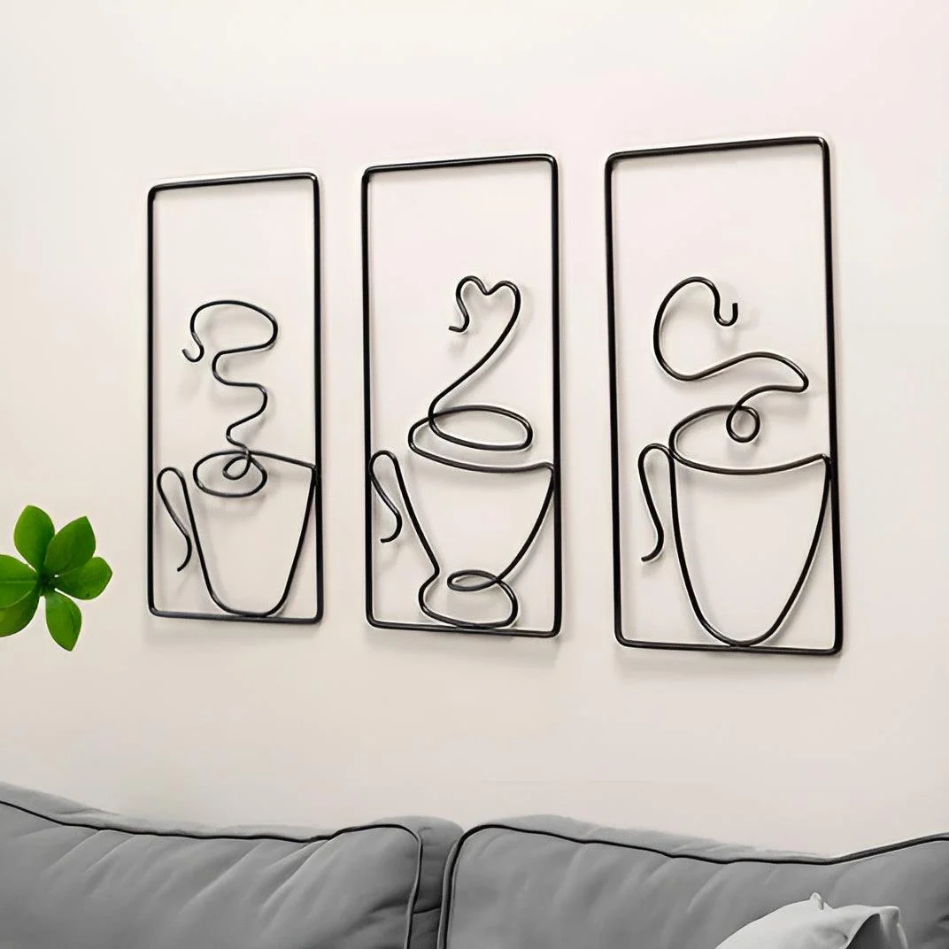 Brewtiful Cups - Aesthetic Coffee Mug Wall Art for Creative Room Design -  - #tag1#