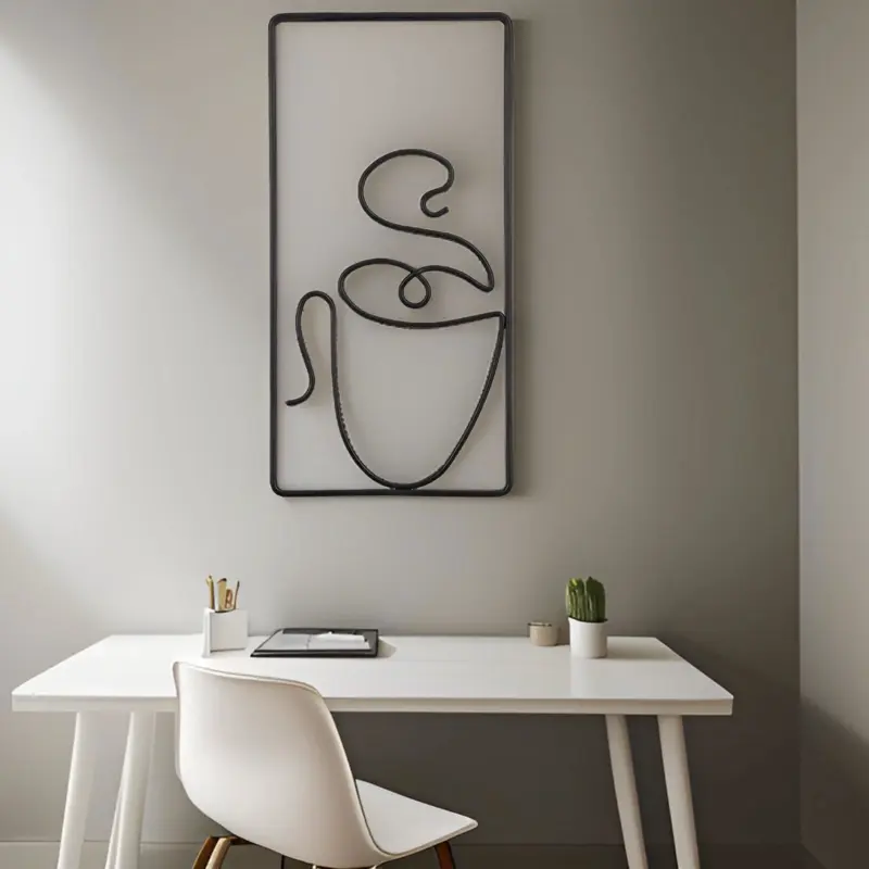 Brewtiful Cups Aesthetic Coffee Mug Wall Art for Creative Room Design tag1