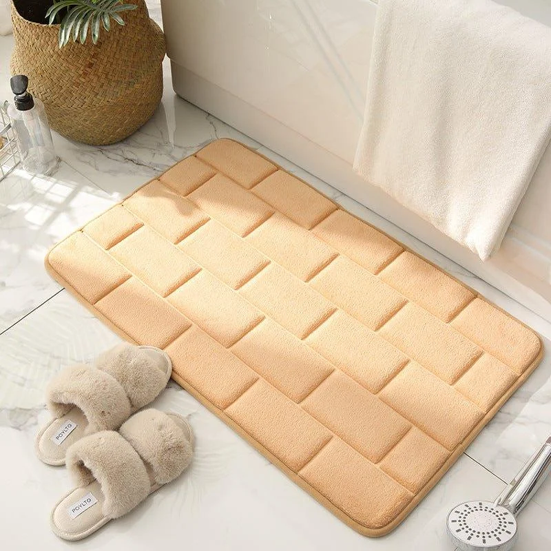 Brickwork Pattern Bathroom Mat -