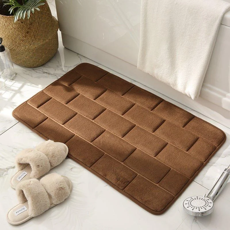 Brickwork Pattern Bathroom Mat -