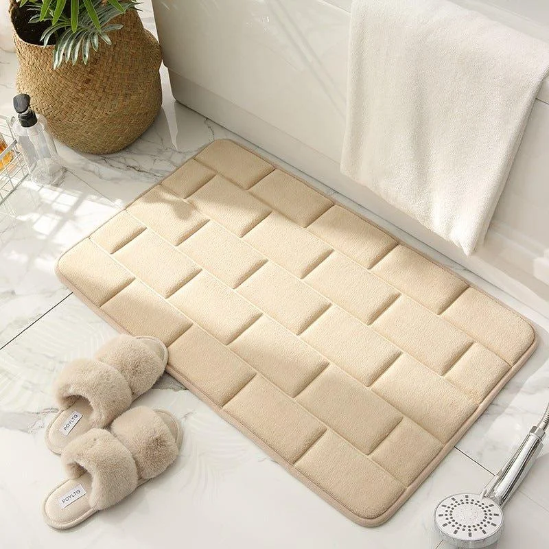 Brickwork Pattern Bathroom Mat -