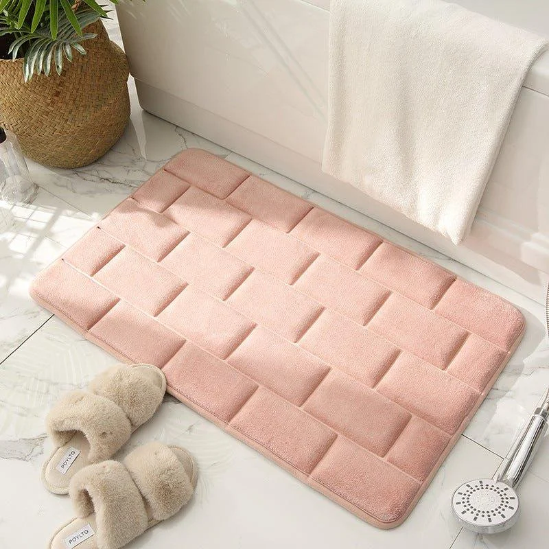 Brickwork Pattern Bathroom Mat -