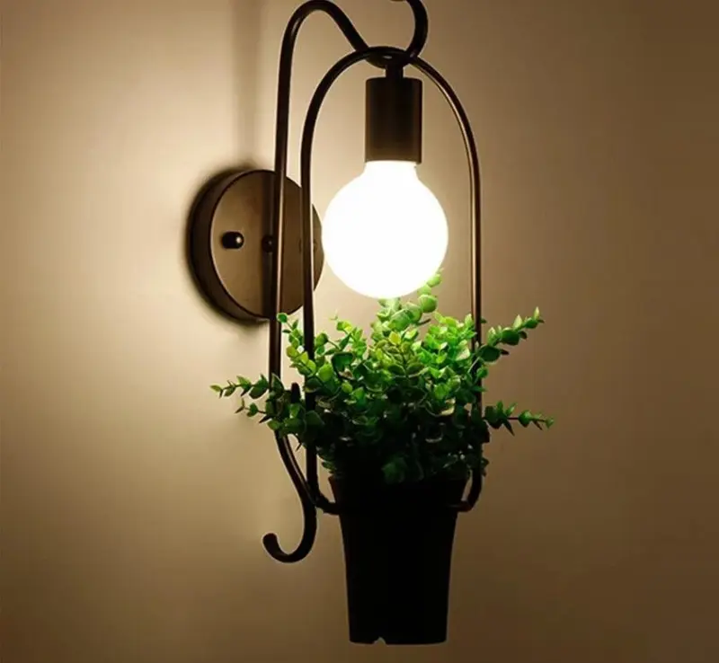 Brielle Modern Nordic Planter Wall Lamp tag1