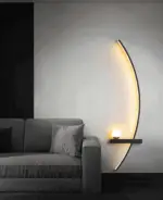 BrightArc Wall Light Curved Wall Light LED Arc Line Bedside Wall Lamp tag1