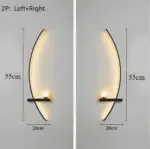 BrightArc Wall Light Curved Wall Light LED Arc Line Bedside Wall Lamp tag1