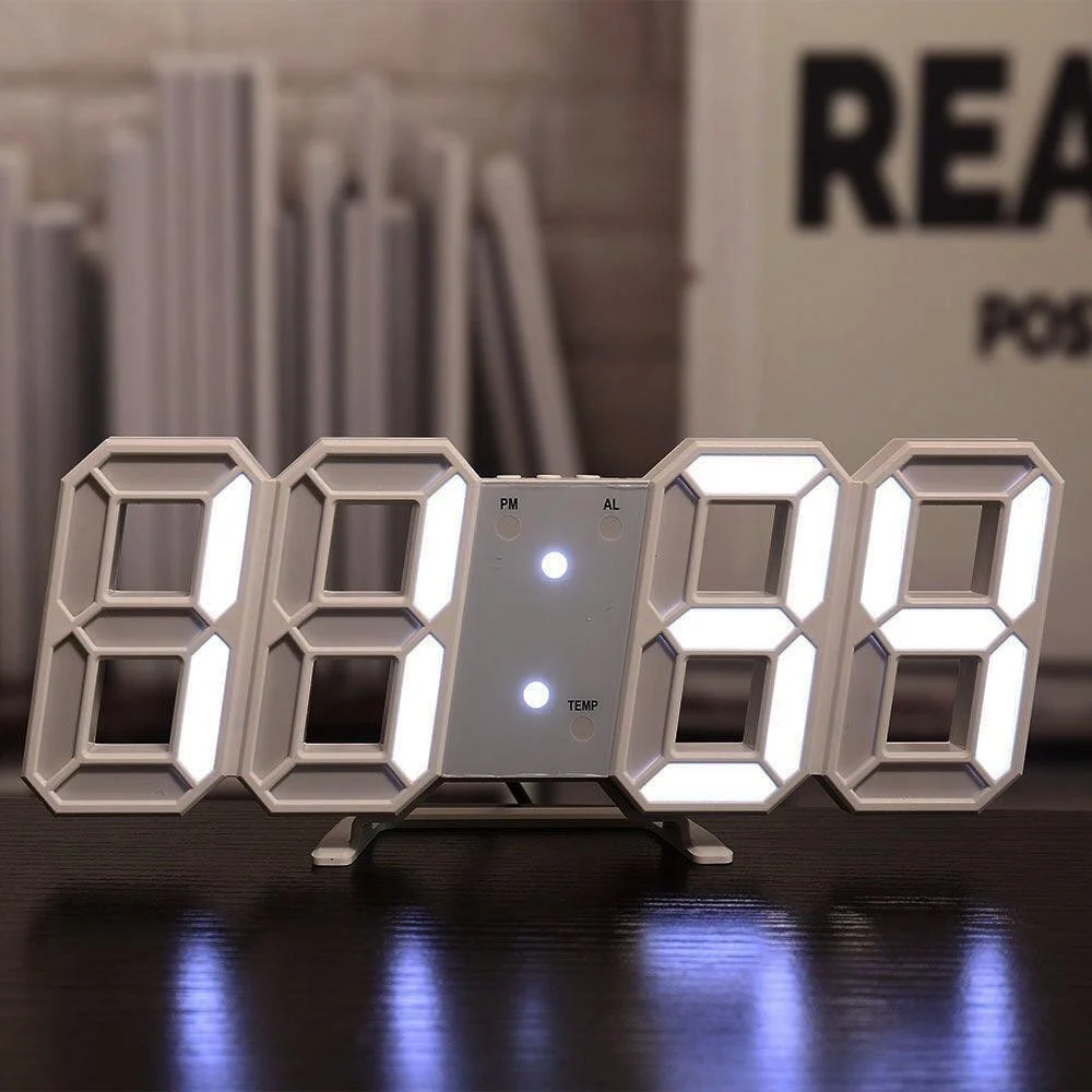BrightGlow - LED Digital Wall Clock -  - #tag1#