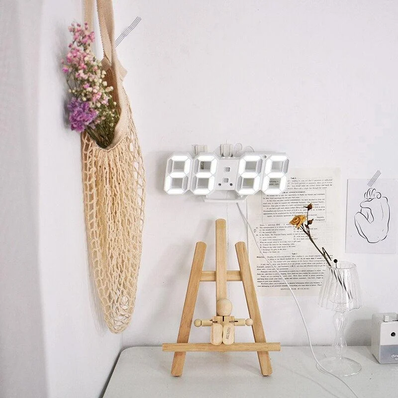 BrightGlow - LED Digital Wall Clock -  - #tag1#