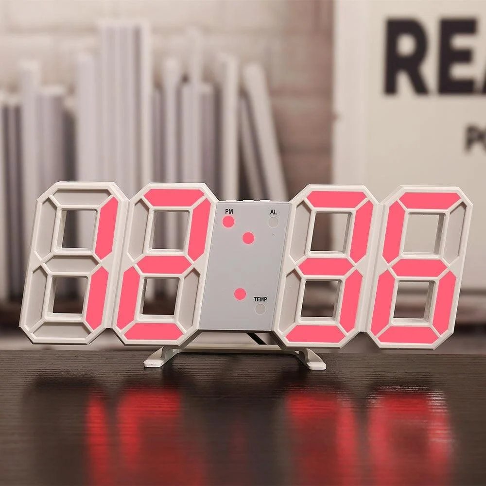 BrightGlow - LED Digital Wall Clock -  - #tag1#