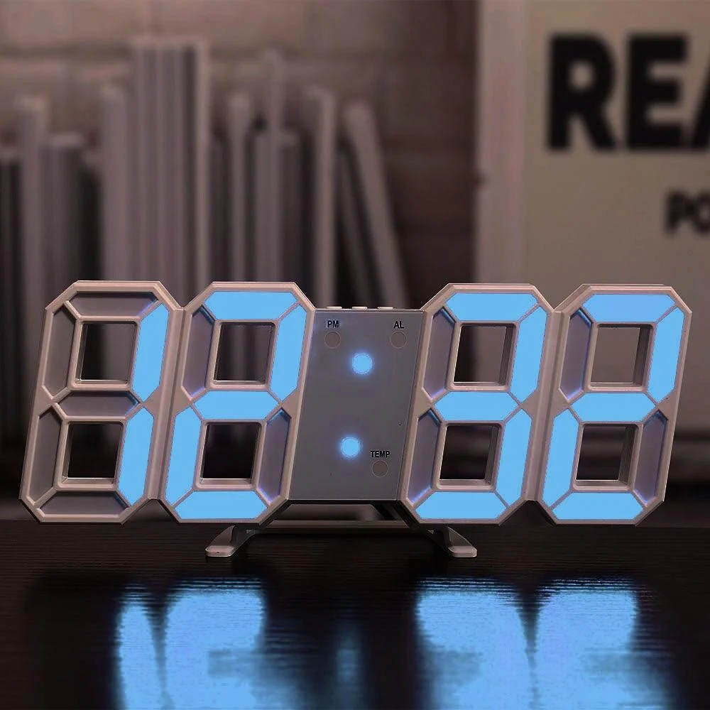 BrightGlow - LED Digital Wall Clock -  - #tag1#
