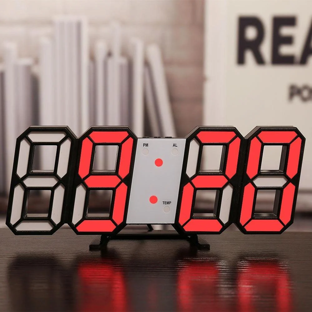 BrightGlow - LED Digital Wall Clock -  - #tag1#
