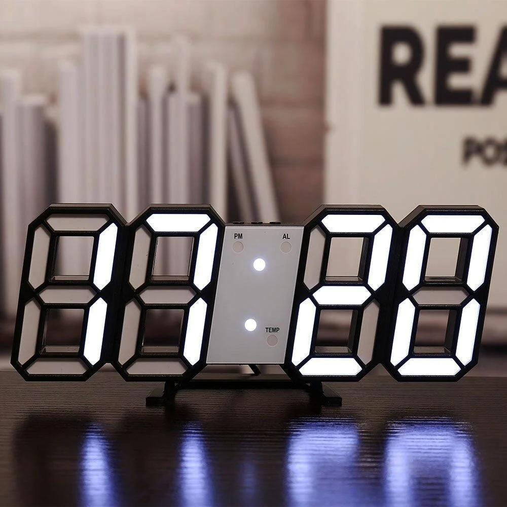 BrightGlow - LED Digital Wall Clock -  - #tag1#