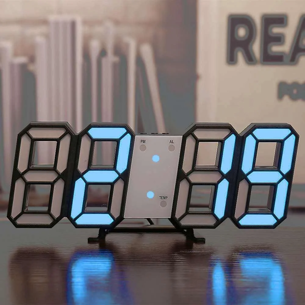 BrightGlow - LED Digital Wall Clock -  - #tag1#