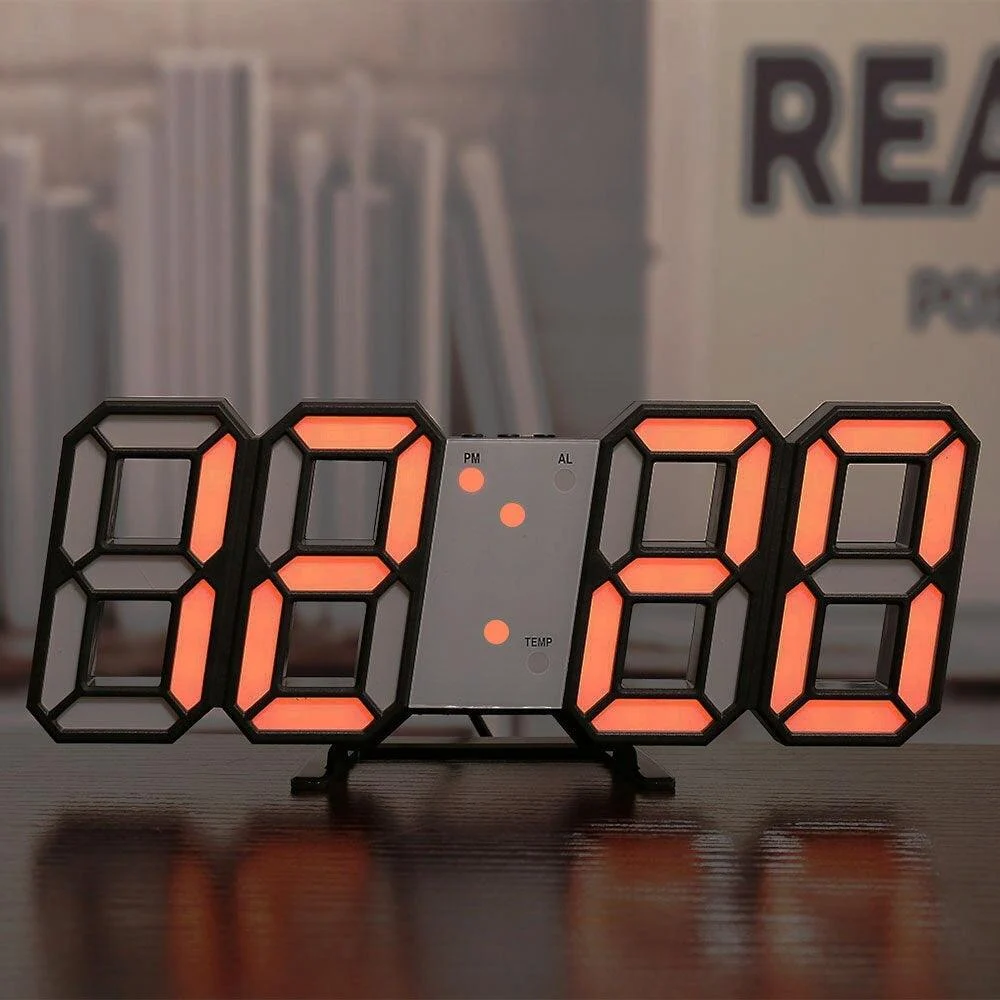 BrightGlow - LED Digital Wall Clock -  - #tag1#