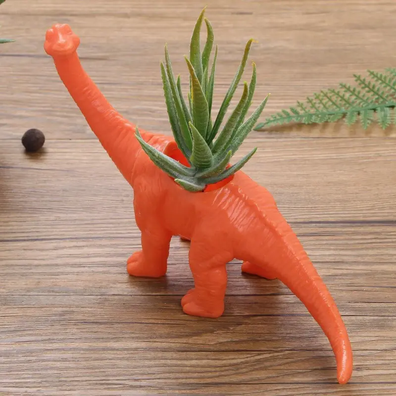 Bright Colourful Dinosaur Succulent Plant Pot tag1