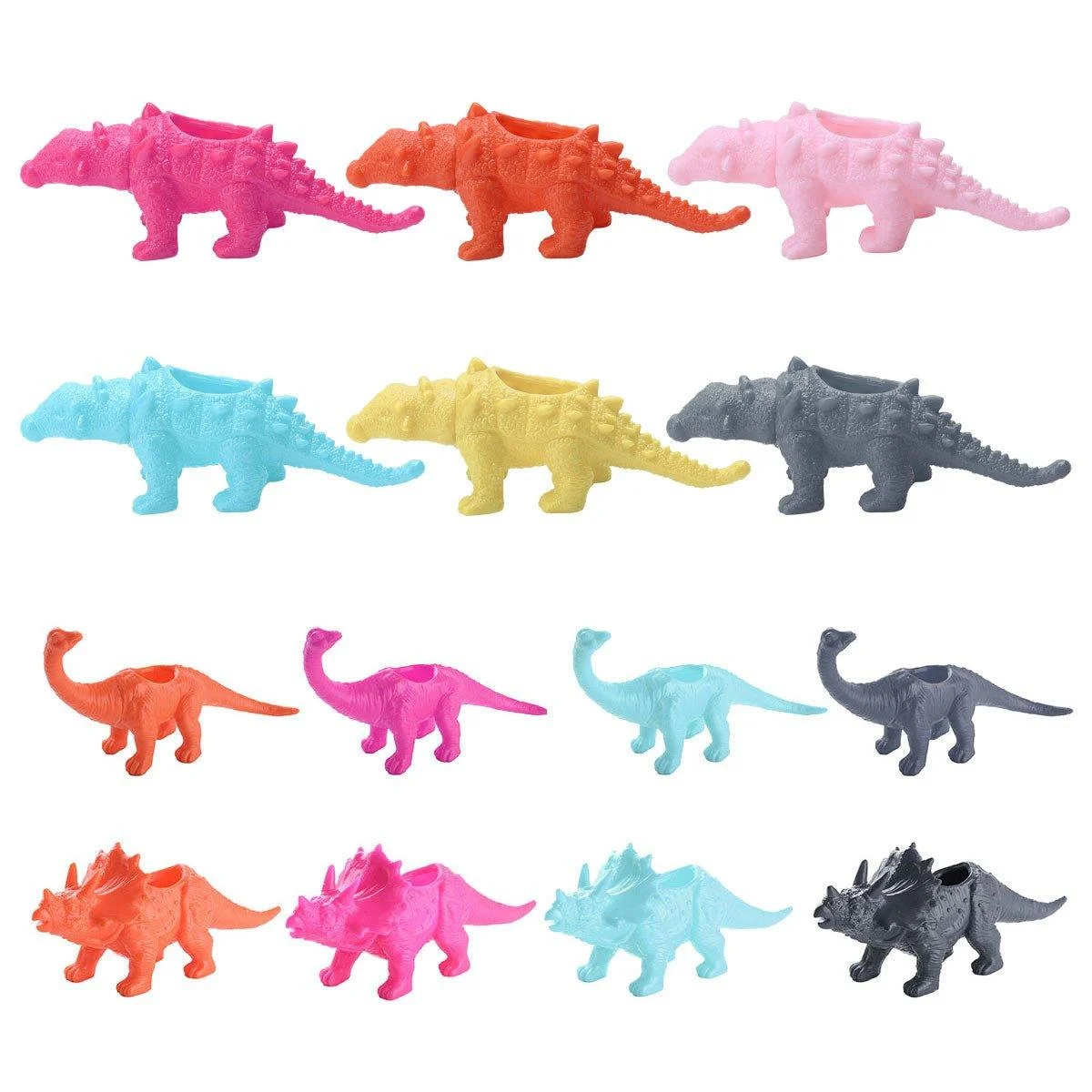 Bright & Colourful Dinosaur Succulent Plant Pot -  - #tag1#