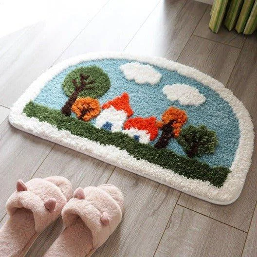 Bright Cottages Mat -  - #tag1#