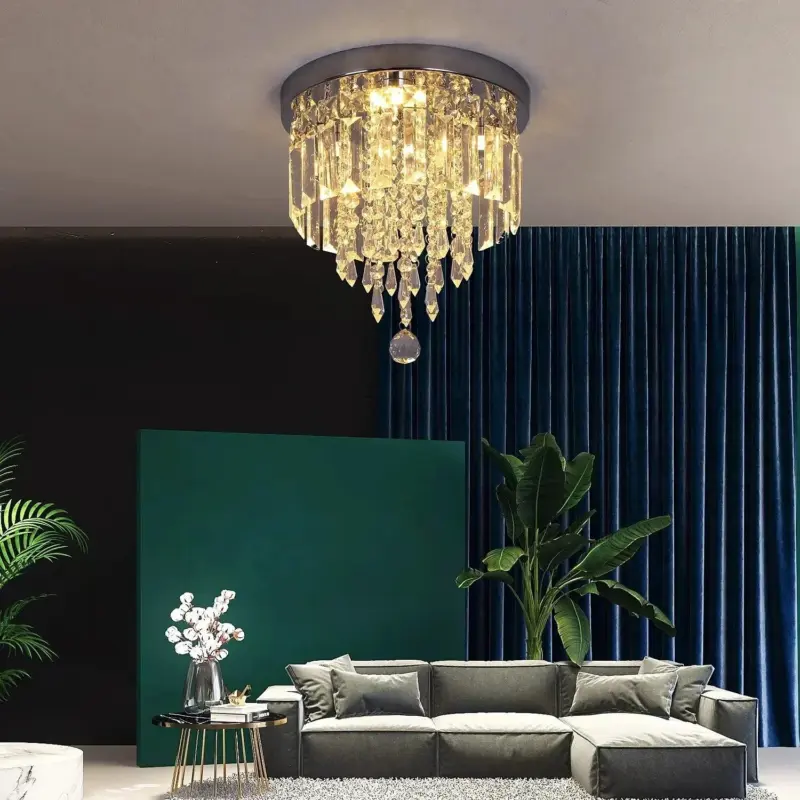 Bright Crystals Ceiling Lamp Chandelier tag1