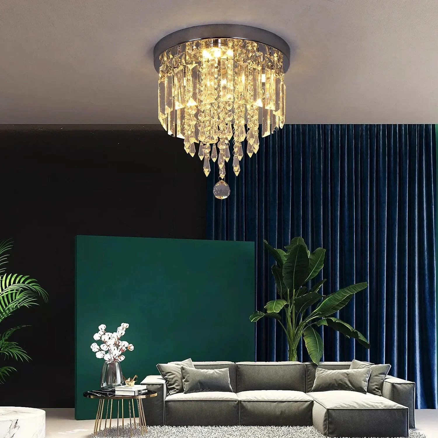 Bright Crystals Ceiling Lamp Chandelier -  - #tag1#