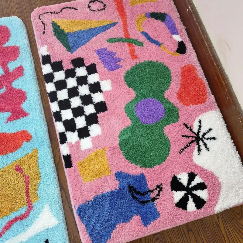 Bright and Happy Room Door Mat tag1