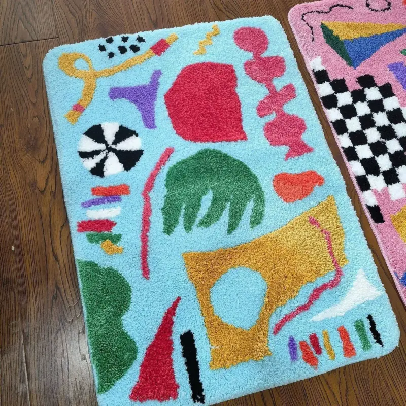Bright and Happy Room Door Mat tag1
