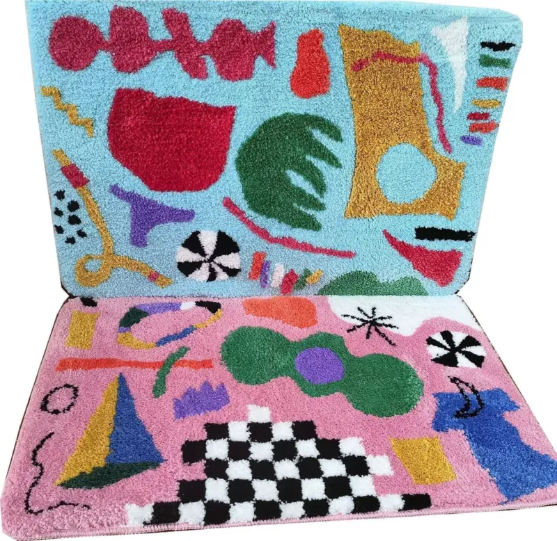 Bright and Happy Room Door Mat tag1