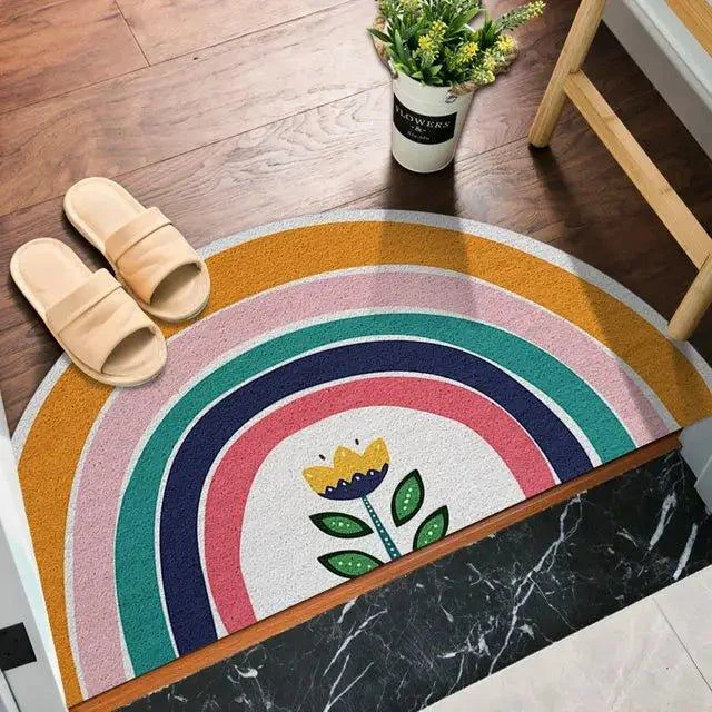 Brightly Coloured Printed Rainbow and Watermelon Doormat -  - #tag1#