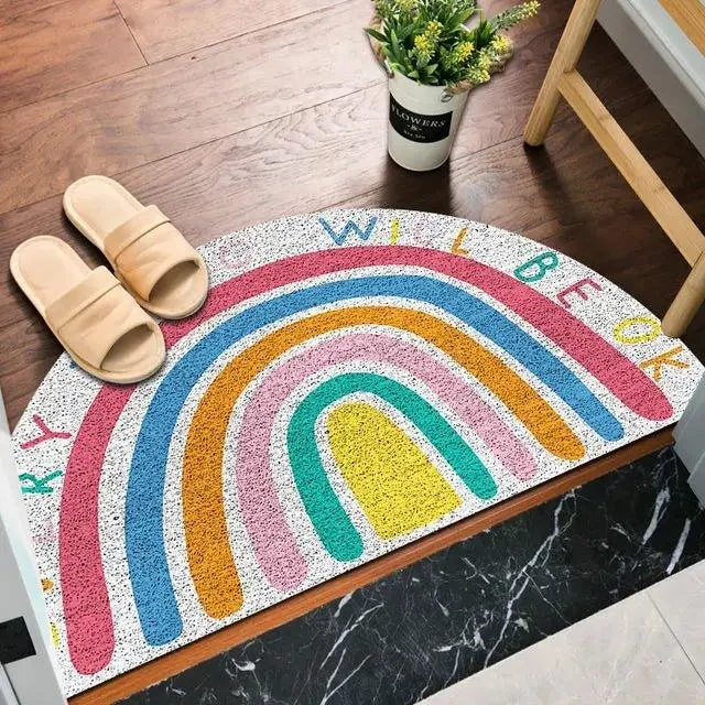 Brightly Coloured Printed Rainbow and Watermelon Doormat -  - #tag1#